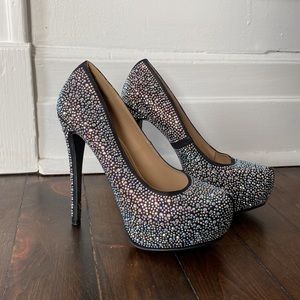 Rhinestone High Heels